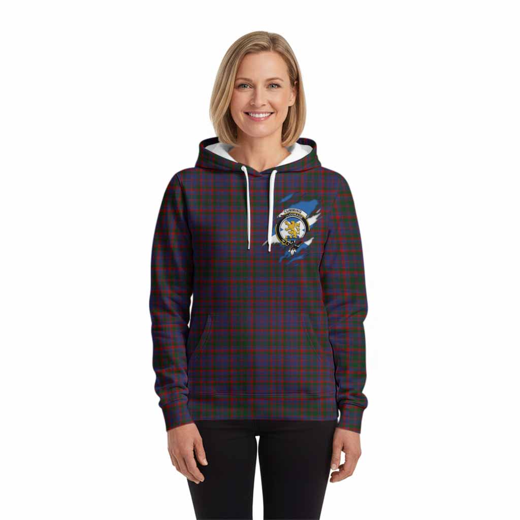 Cumming Clan Crest In Me Tartan Hoodie Scotland Flag Style