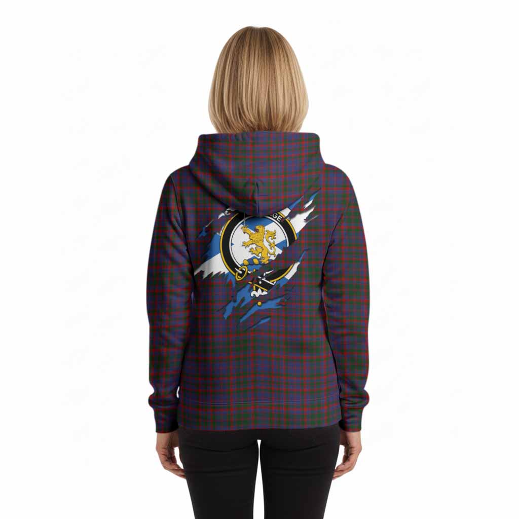 Cumming Clan Crest In Me Tartan Hoodie Scotland Flag Style