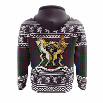 Cumming Clan Tartan Crest Christmas Hoodie Coat of Arms Funny Style
