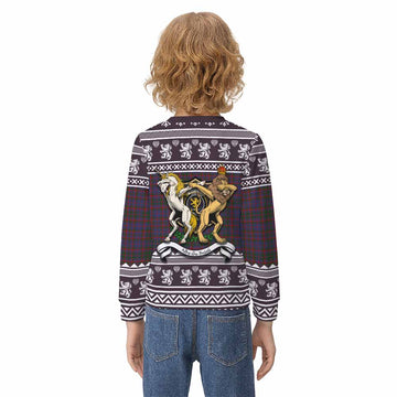 Cumming Clan Tartan Crest Christmas Kid Ugly Sweatshirt Coat of Arms Funny Style - Tartan Vibes Clothing