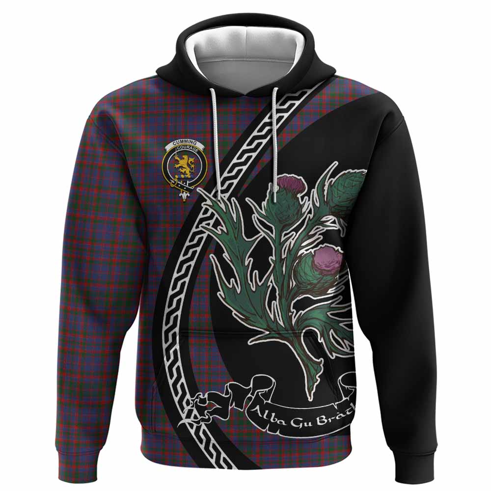Cumming Family Crest Tartan Hoodie Alba Thistle Inspired - Tartan Vibes Clothing