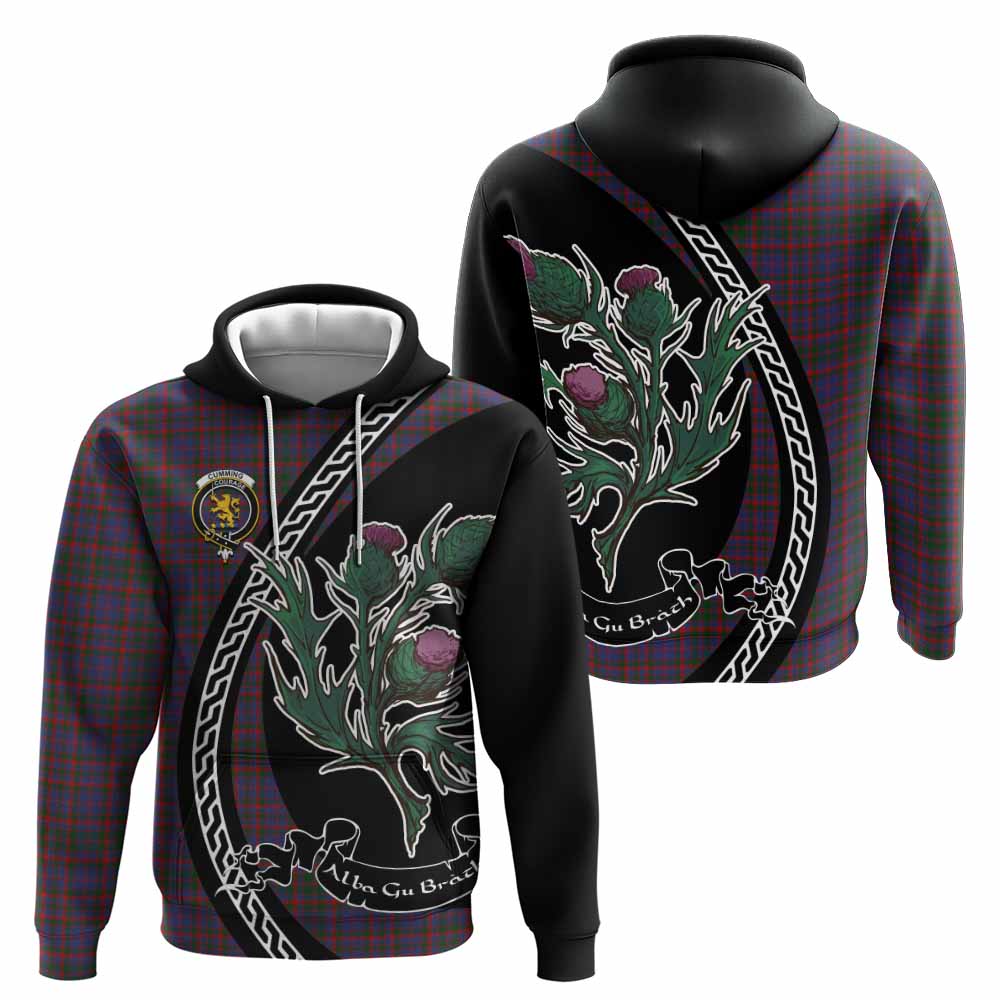 Cumming Family Crest Tartan Hoodie Alba Thistle Inspired - Tartan Vibes Clothing