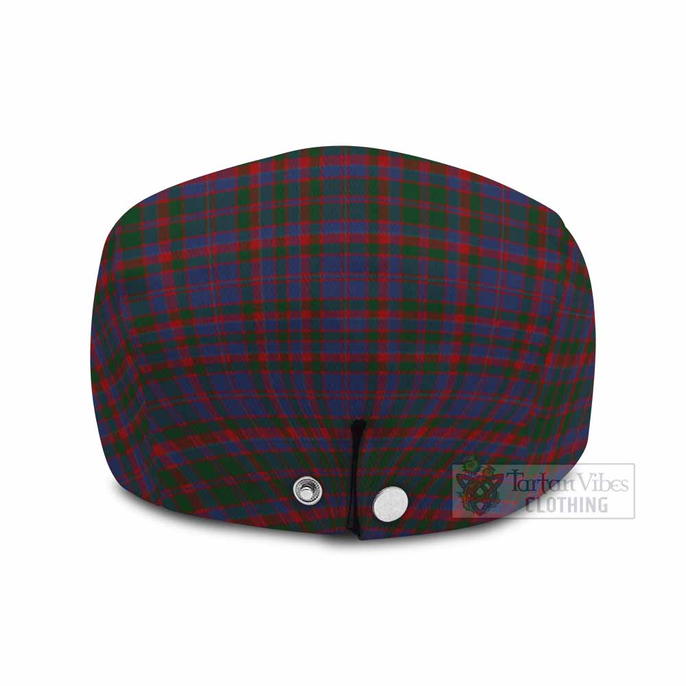 Cumming Family Crest Tartan Jeff Cap, Tartan Flat Cap