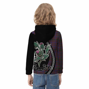 Cumming Family Crest Tartan Kid Hoodie Alba Thistle Inspired - Tartan Vibes Clothing