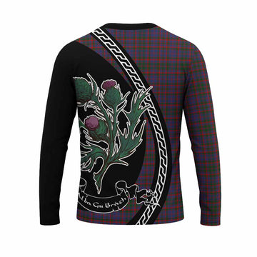 Cumming Family Crest Tartan Long Sleeve T-Shirt Alba Thistle Inspired - Tartan Vibes Clothing