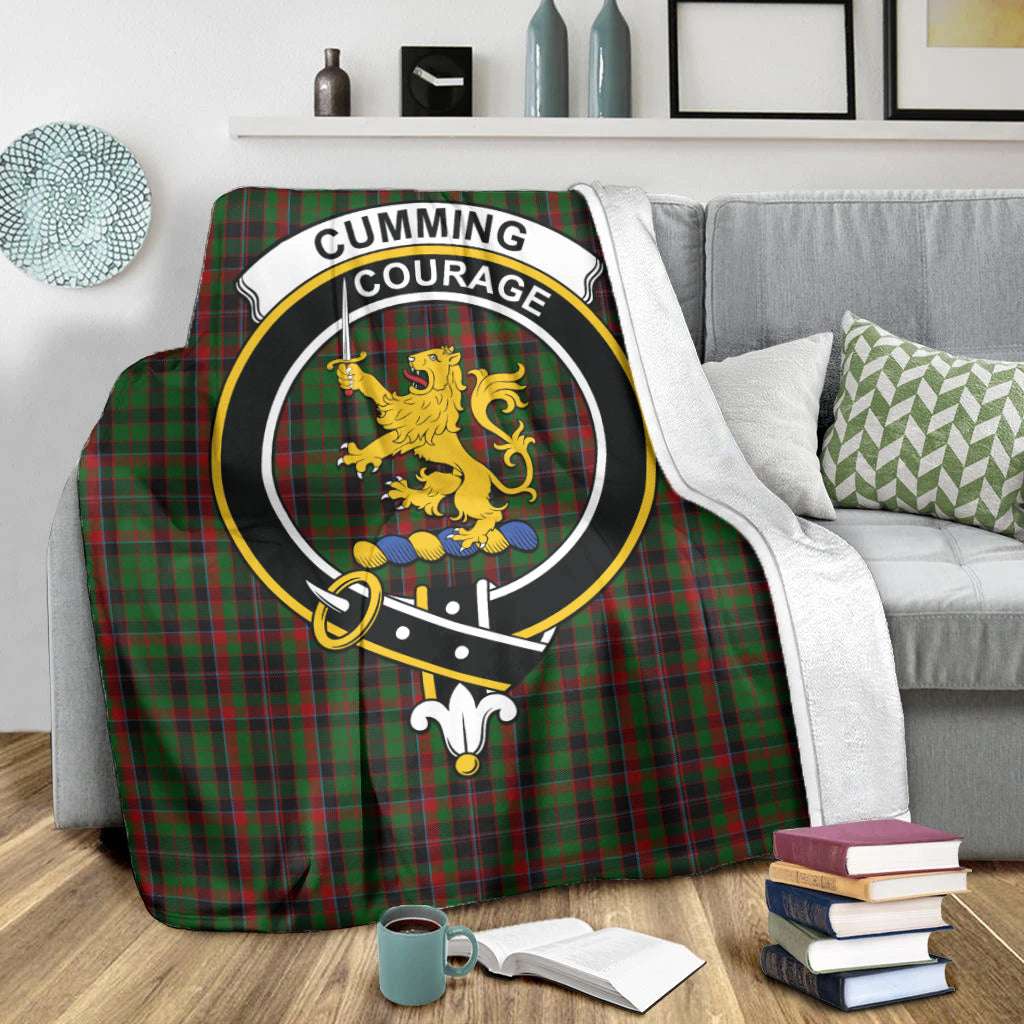 cumming-hunting-tartab-blanket-with-family-crest