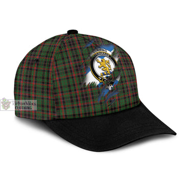 Cumming Hunting Tartan Classic Cap with Family Crest In Me Style