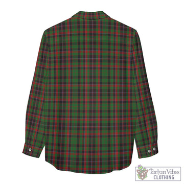 Cumming Hunting Tartan Womens Casual Shirt with Family Crest