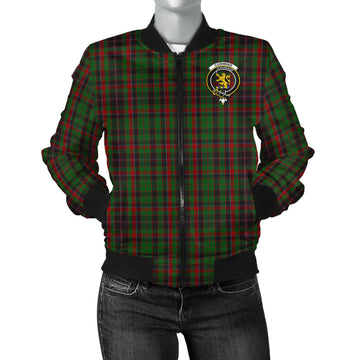 Cumming Hunting Tartan Bomber Jacket with Family Crest