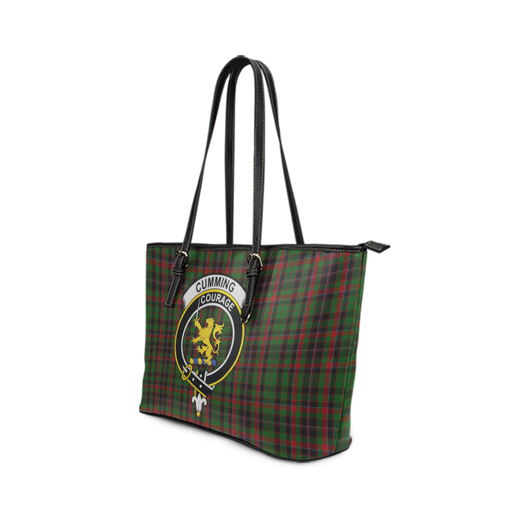 cumming-hunting-tartan-leather-tote-bag-with-family-crest