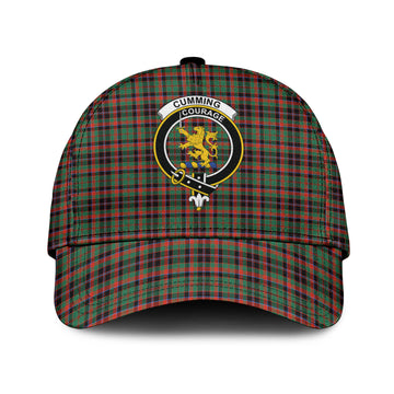 Cumming Hunting Ancient Tartan Classic Cap with Family Crest