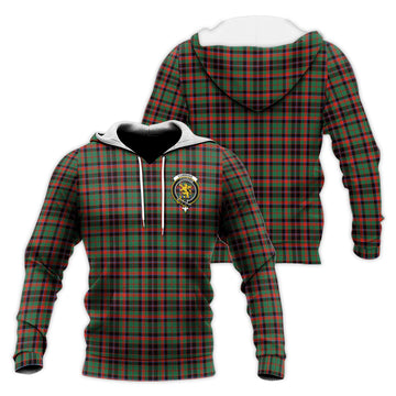 Cumming Hunting Ancient Tartan Knitted Hoodie with Family Crest