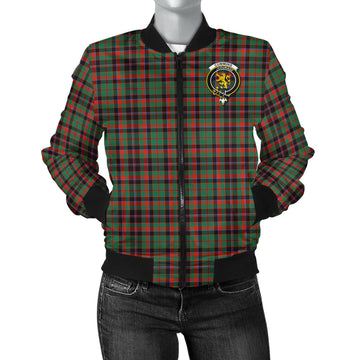 Cumming Hunting Ancient Tartan Bomber Jacket with Family Crest