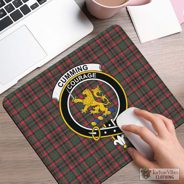 Cumming Hunting Modern Tartan Mouse Pad with Family Crest