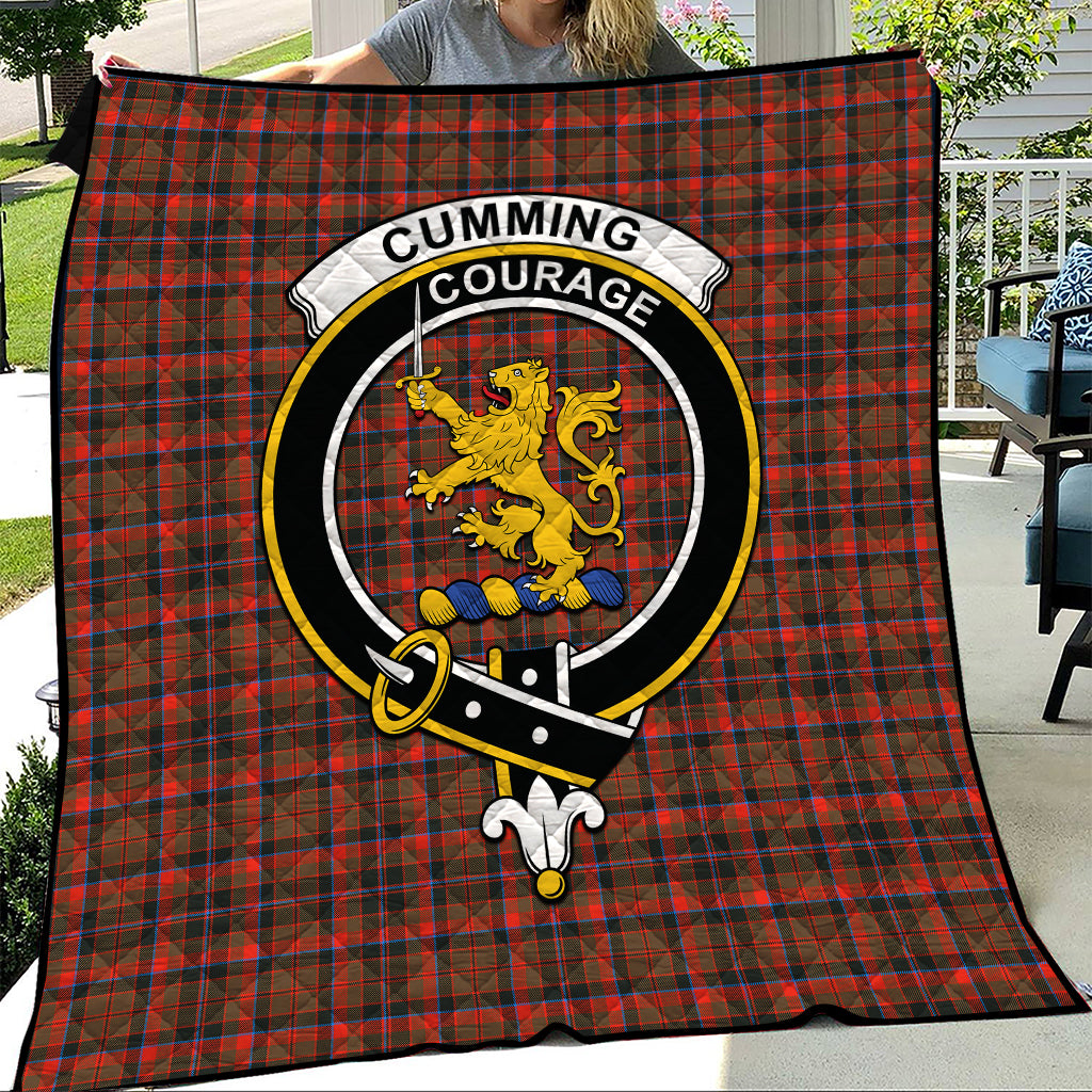 cumming-hunting-weathered-tartan-quilt-with-family-crest