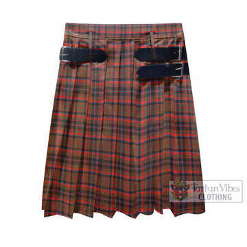 Cumming Hunting Weathered Tartan Men's Pleated Skirt - Fashion Casual Retro Scottish Kilt Style