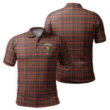 Cumming Hunting Weathered Tartan Men's Polo Shirt with Family Crest