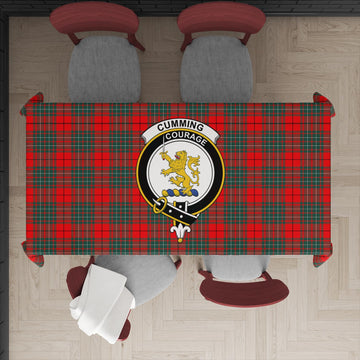 Cumming Modern Tatan Tablecloth with Family Crest