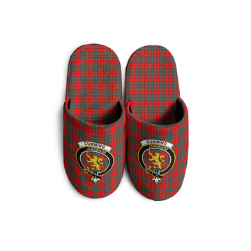 Cumming Modern Tartan Home Slippers with Family Crest