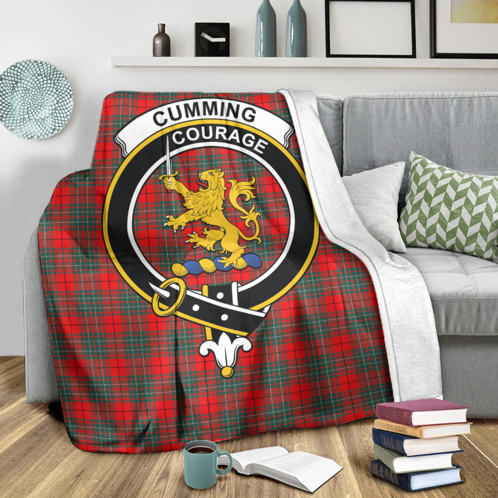 cumming-modern-tartab-blanket-with-family-crest