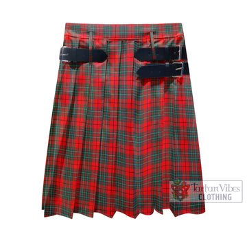 Cumming Modern Tartan Men's Pleated Skirt - Fashion Casual Retro Scottish Kilt Style
