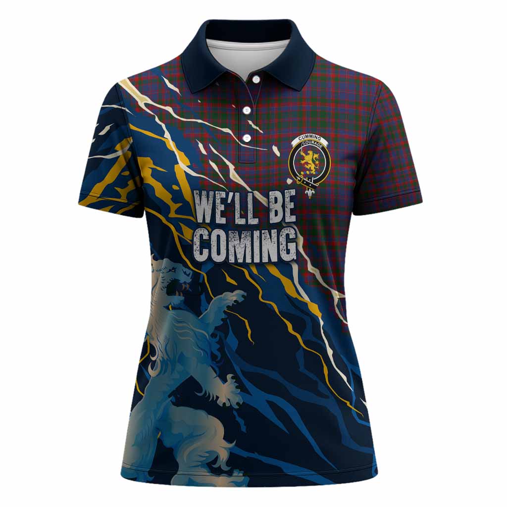 Cumming Scotland Tartan Women Polo Shirt WC2026 Football - We'll Be Coming