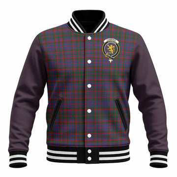 Cumming Tartan Accent Baseball Jacket with Family Crest