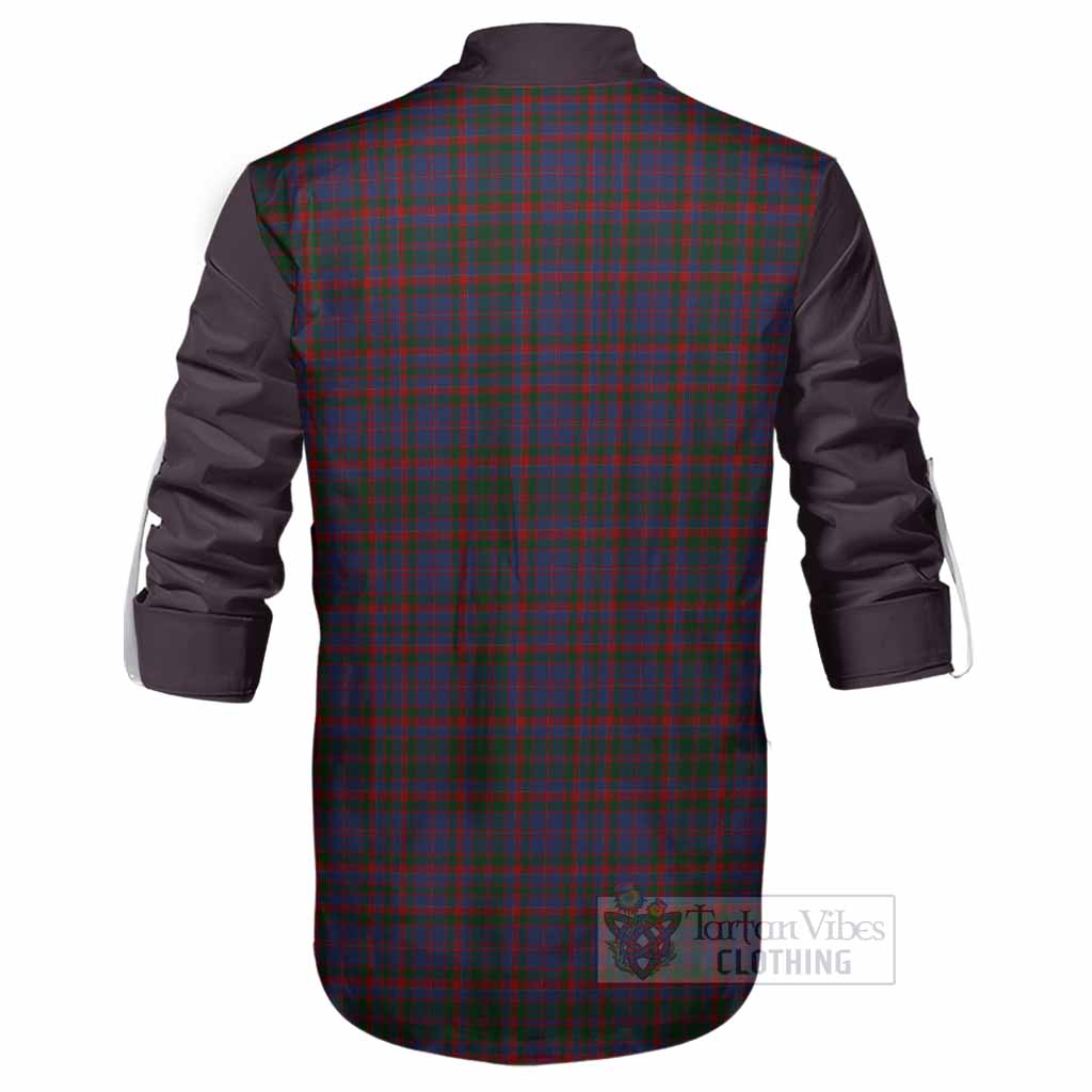 Cumming Tartan Accent Ghillie Shirt with Family Crest