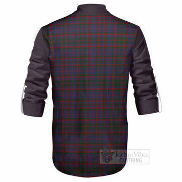 Cumming Tartan Accent Ghillie Shirt with Family Crest