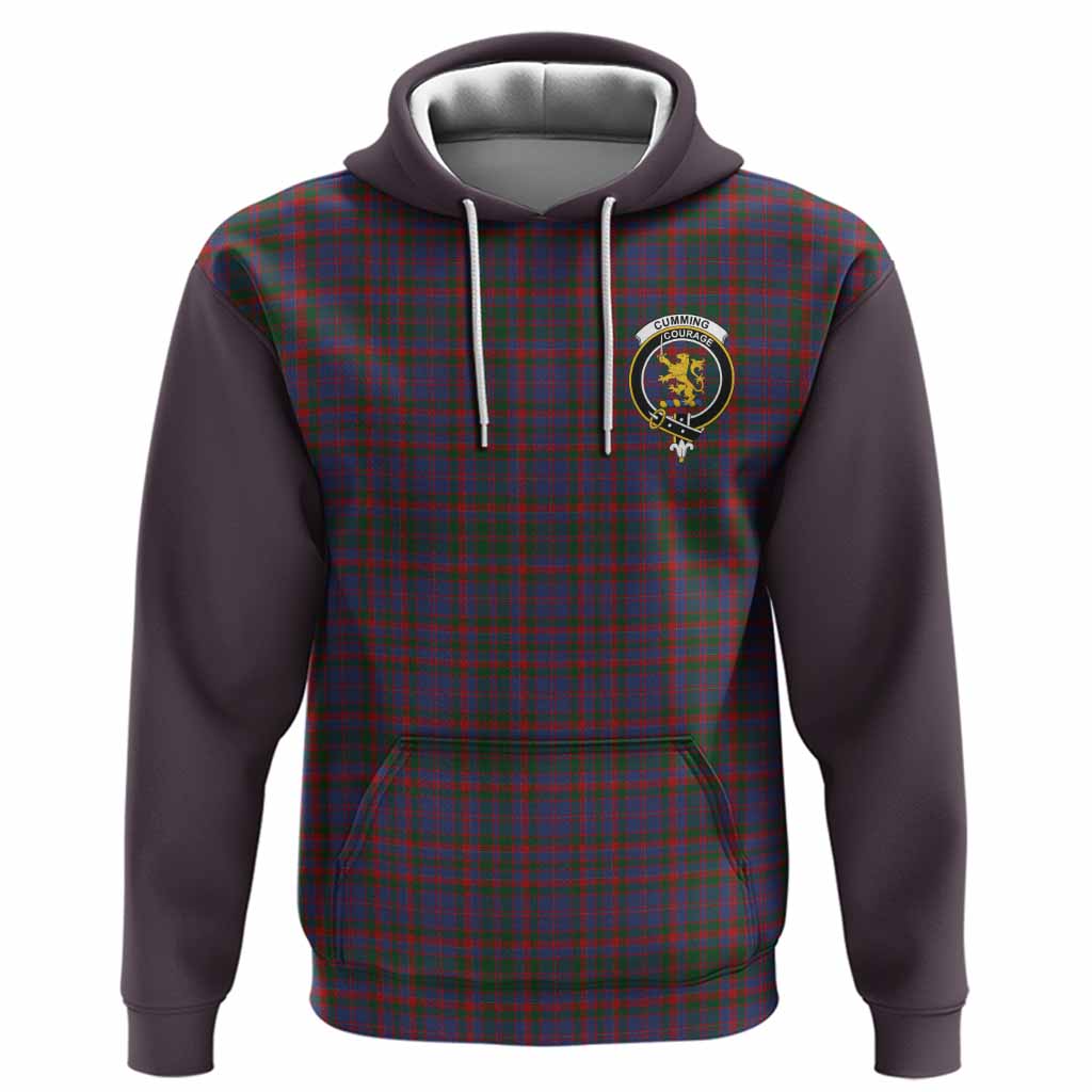 Cumming Tartan Accent Hoodie with Family Crest