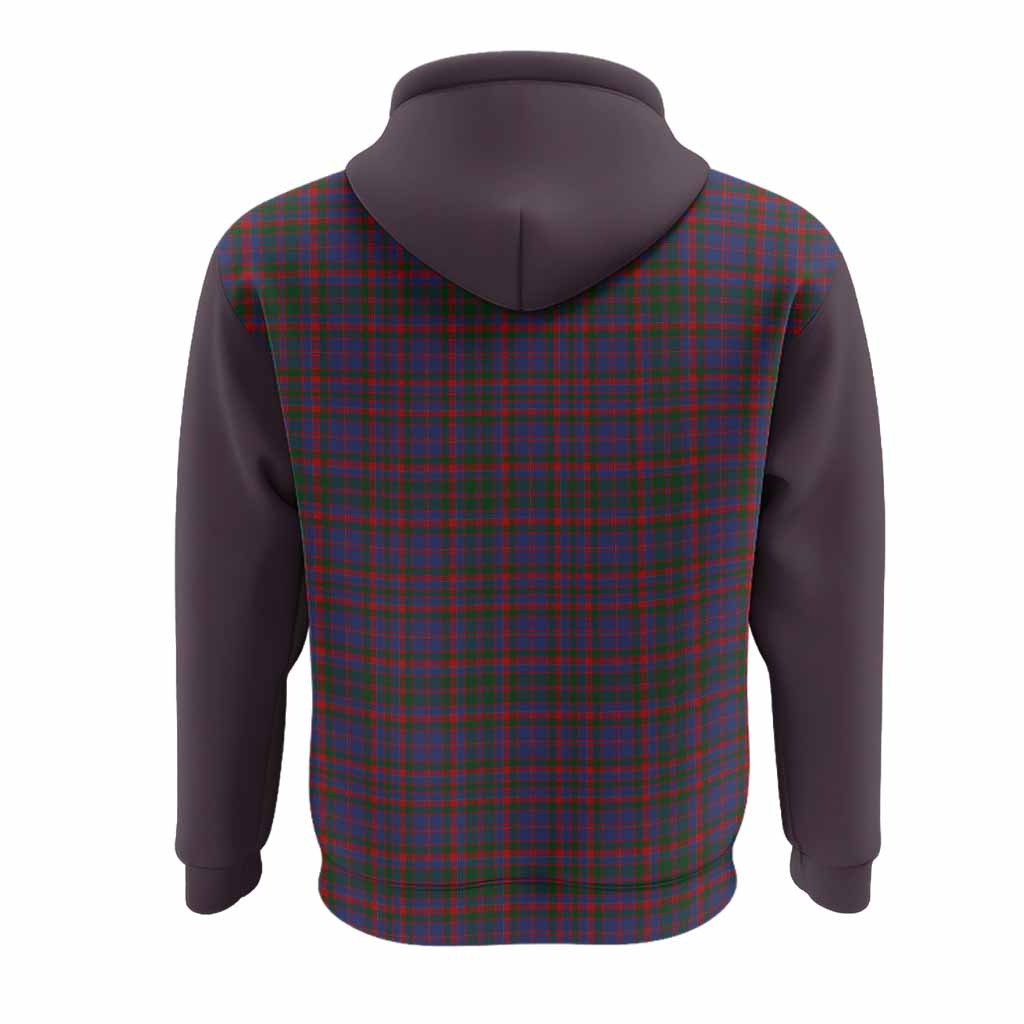 Cumming Tartan Accent Hoodie with Family Crest