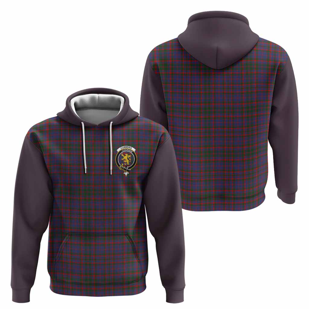Cumming Tartan Accent Hoodie with Family Crest