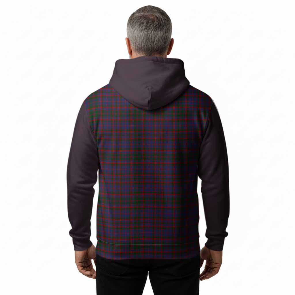 Cumming Tartan Accent Hoodie with Family Crest