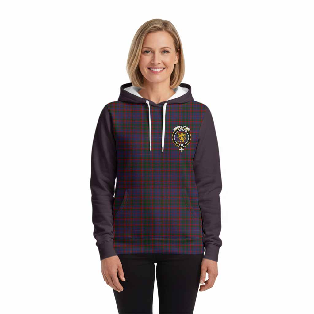 Cumming Tartan Accent Hoodie with Family Crest