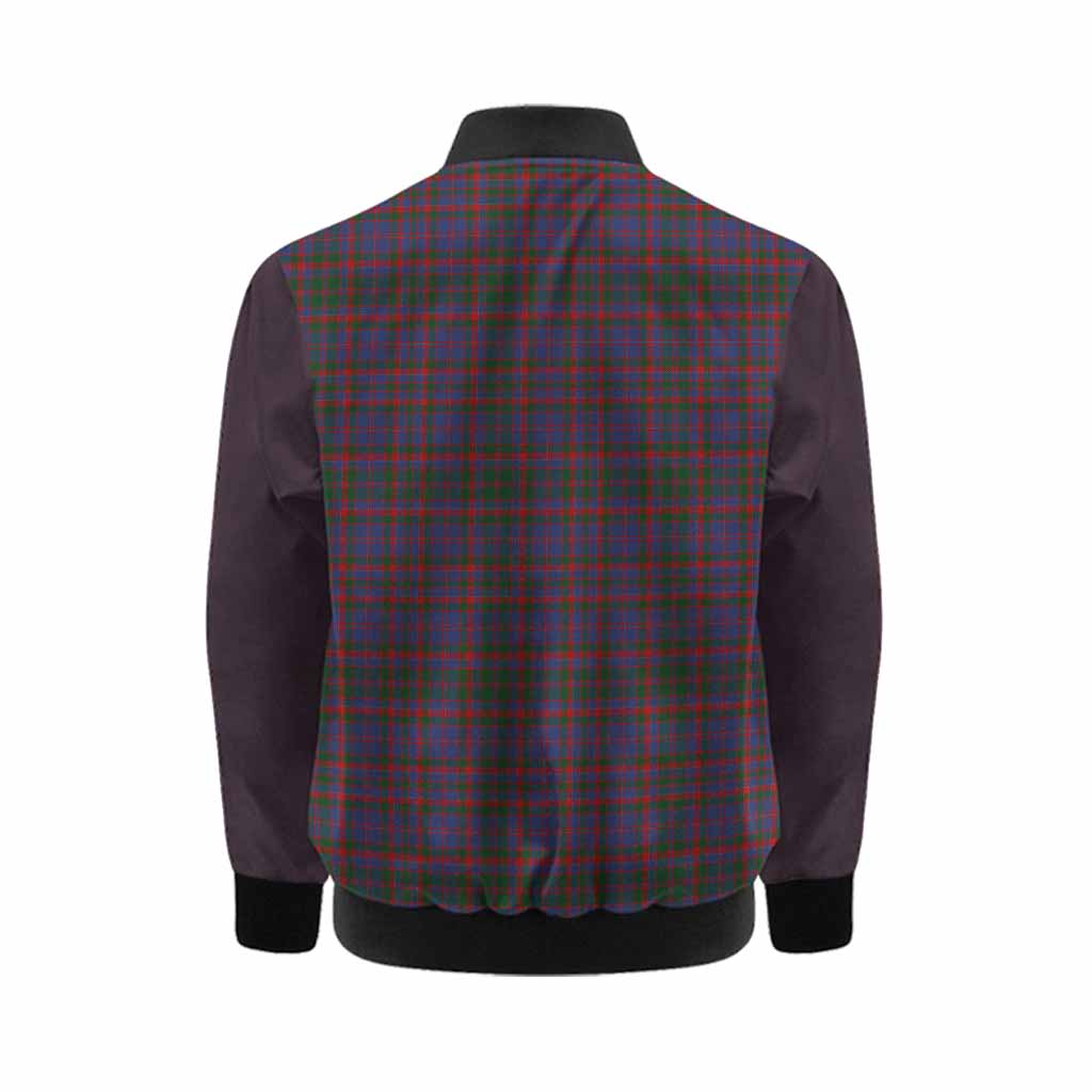 Cumming Tartan Accent Kid Bomber Jacket with Family Crest