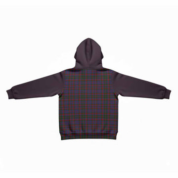 Cumming Tartan Accent Kid Hoodie with Family Crest