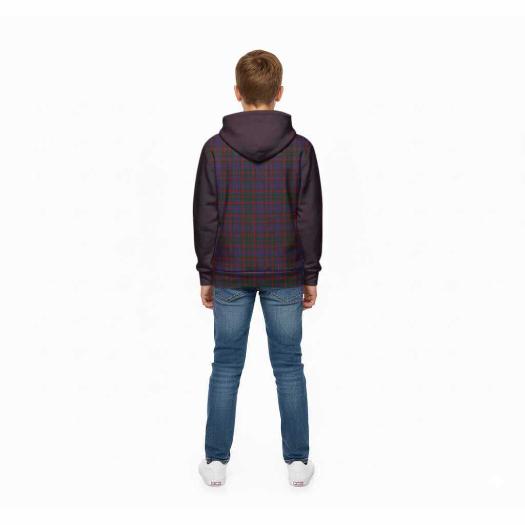 Cumming Tartan Accent Kid Hoodie with Family Crest