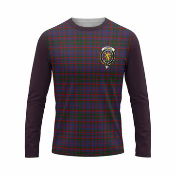 Cumming Tartan Accent Long Sleeve T-Shirt with Family Crest