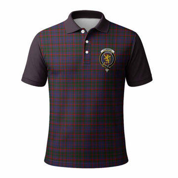 Cumming Tartan Accent Polo Shirt with Family Crest