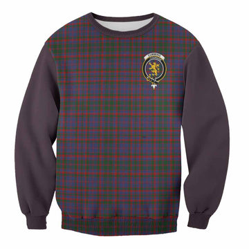Cumming Tartan Accent Sweatshirt with Family Crest