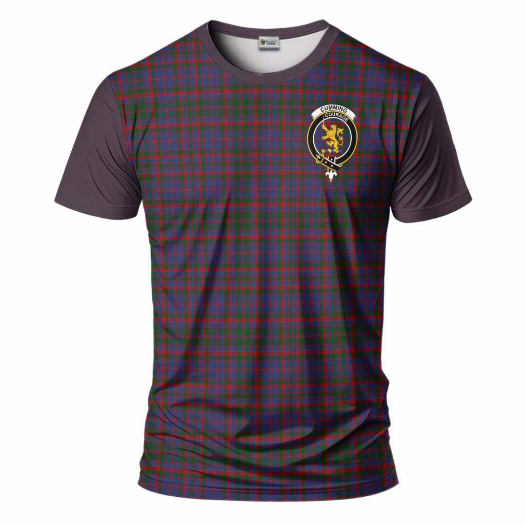 Cumming Tartan Accent T-Shirt with Family Crest