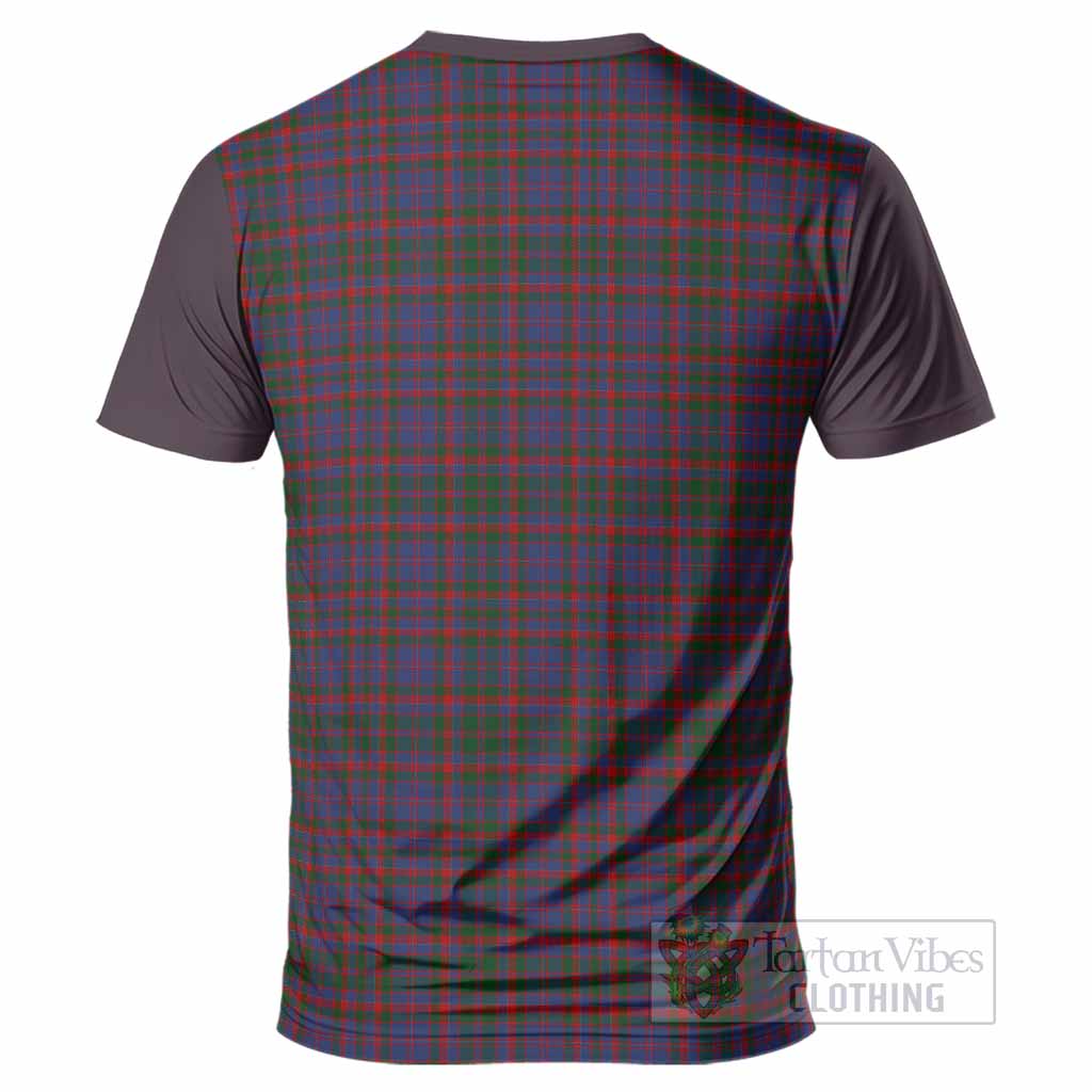 Cumming Tartan Accent T-Shirt with Family Crest