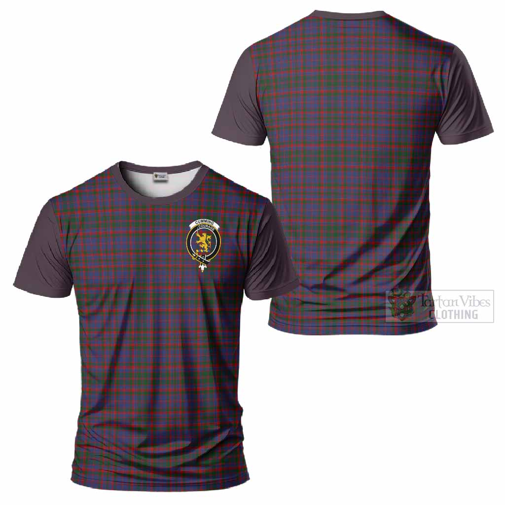 Cumming Tartan Accent T-Shirt with Family Crest