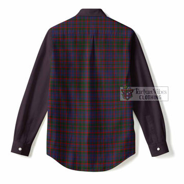 Cumming Tartan Accent Women Casual Shirt with Family Crest