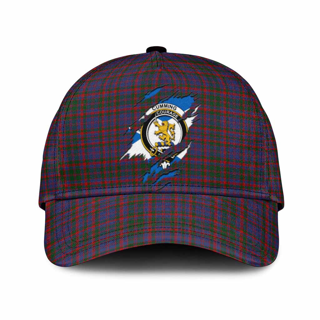 Cumming Tartan Classic Cap with Family Crest In Me Style