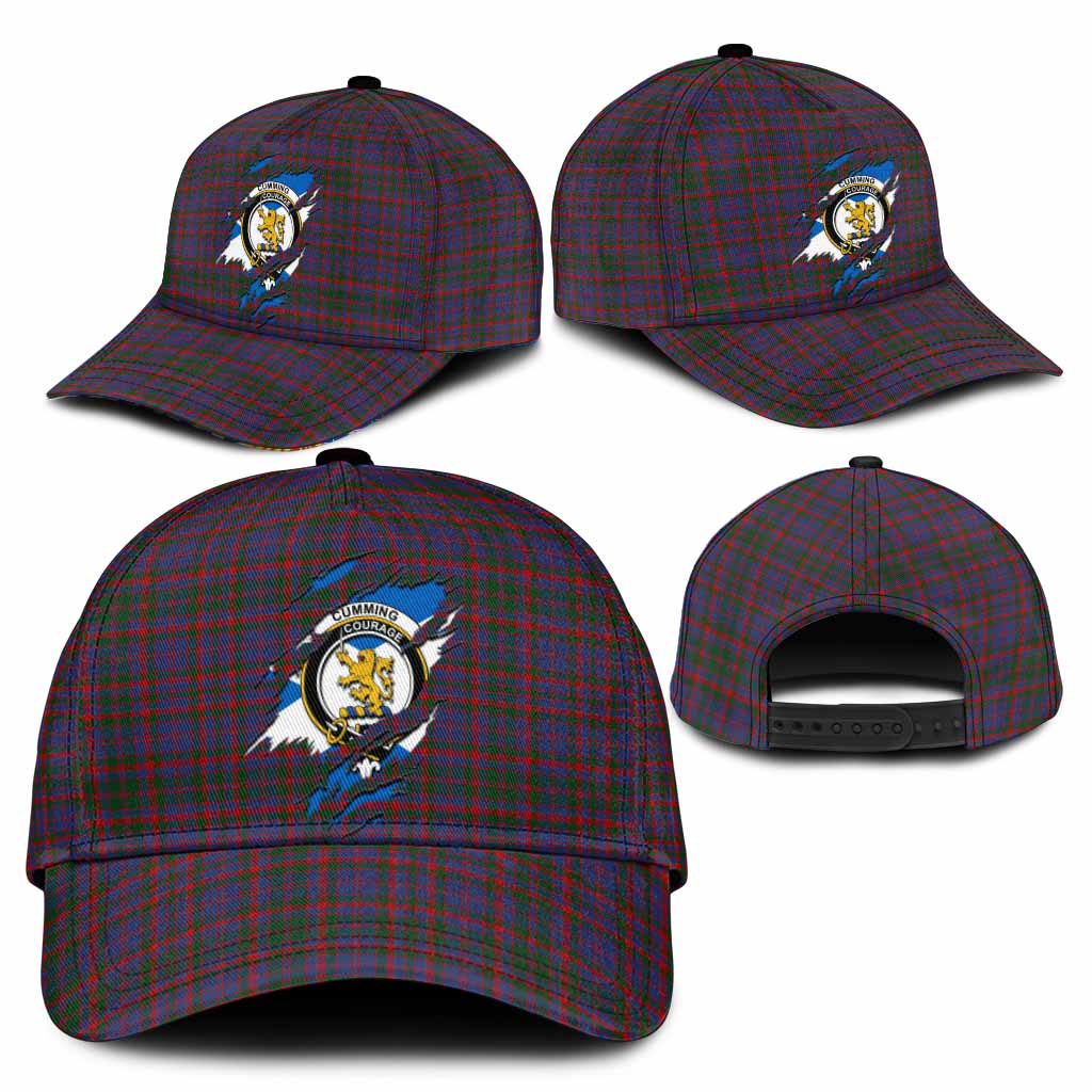 Cumming Tartan Classic Cap with Family Crest In Me Style