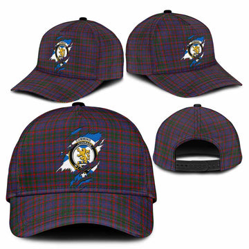 Cumming Tartan Classic Cap with Family Crest In Me Style