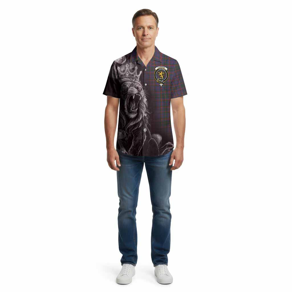 Cumming Tartan Cotton Hawaiian Shirt Roaring Lion Heritage