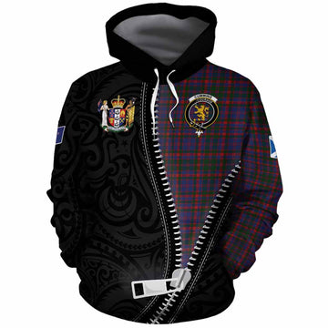 Cumming Tartan Cotton Hoodie New Zealand Pattern Unique Zipper Stylized