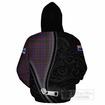 Cumming Tartan Cotton Hoodie New Zealand Pattern Unique Zipper Stylized